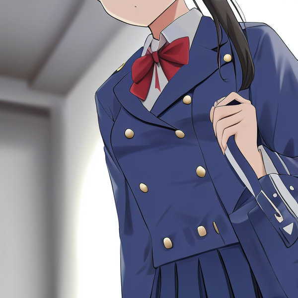 ☆*大人が着たくなる子供服*☆ 似顔絵ギフト制作 Adopt おどおど制服女子【差分十種】 | SKIMA（スキマ）
