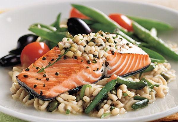 Mediterranean salmon recipe