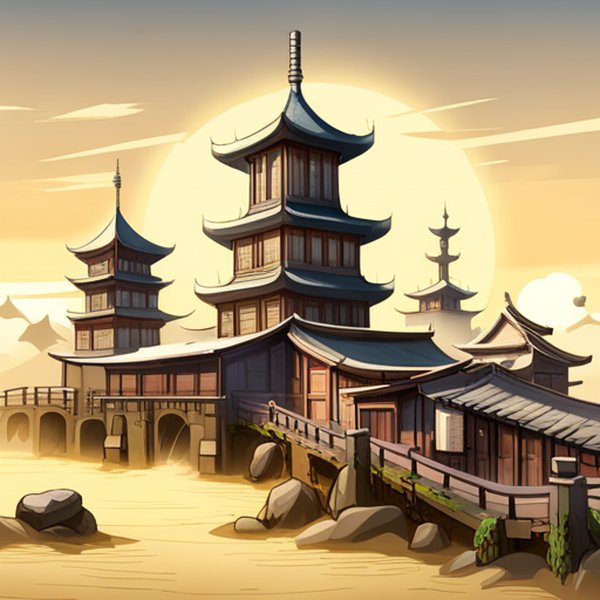 单体建筑，科幻机械，古代建筑，中国风，钱币，粮仓。 - Výzva