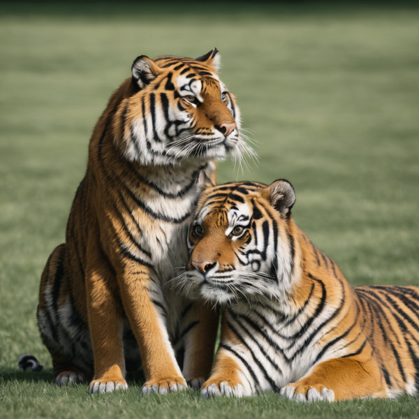 Gopher and tiger great love - AI 이미지 생성기 프롬프트