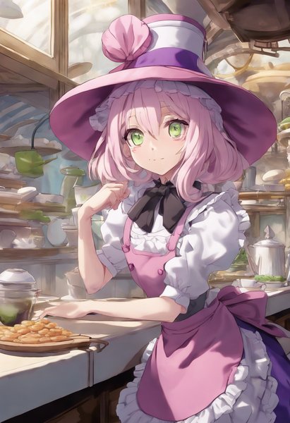 不思議な国のアリスに登場するヤングオイスターの擬人化。ピンクの