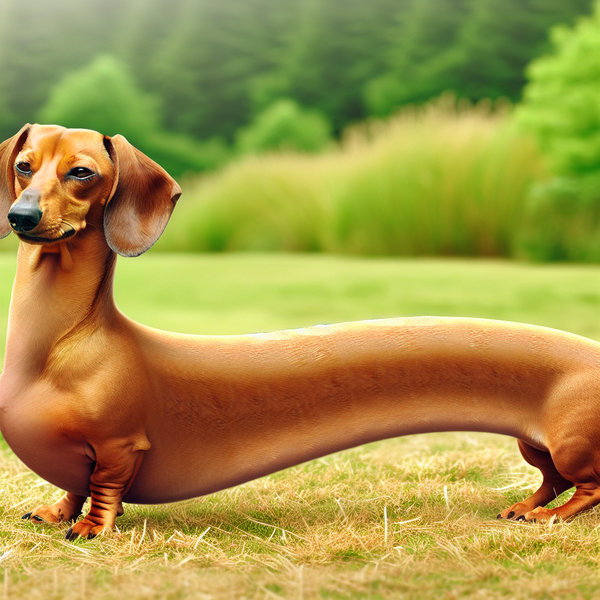 Make a extra long sausage dog AI Image Generator Prompt