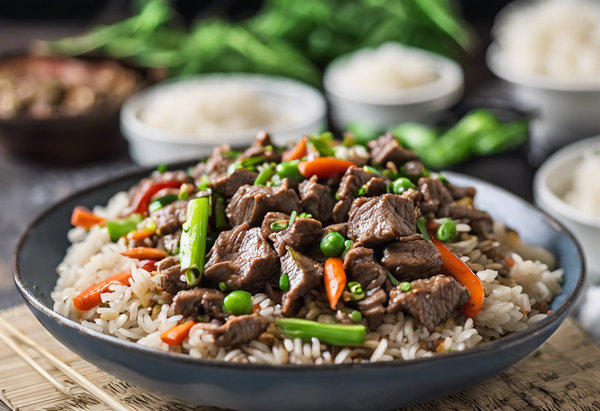 beef stir fry rice