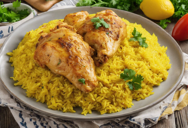 chicken and yellow rice recipe