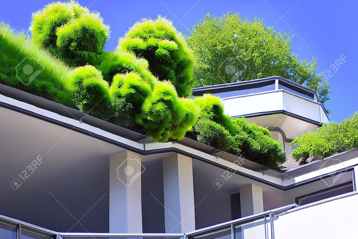tető növényekkel