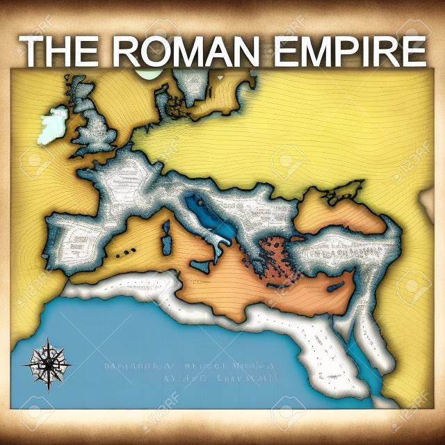 ローマ帝国のベクトル地図