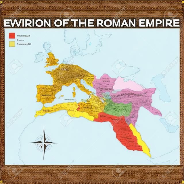 carte vectorielle de l'empire romain