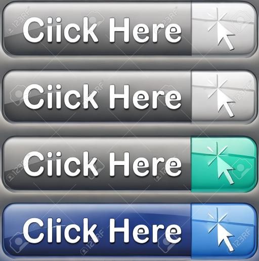 Ilustración de cuatro botones web para hacer clic aquí
