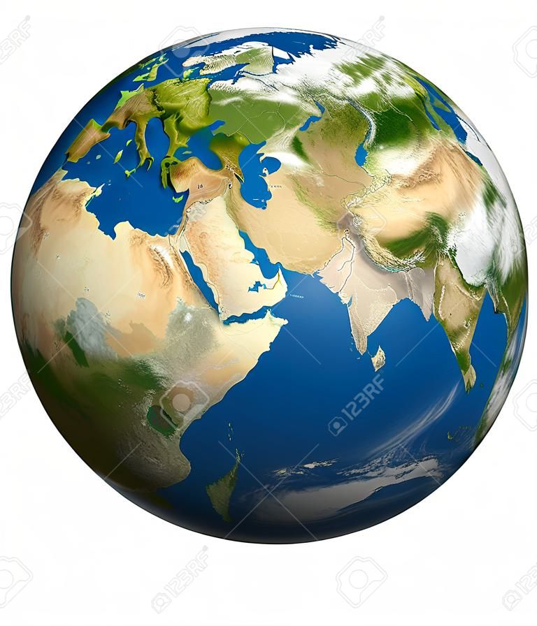 Planet Earth 3D визуализации. Земной шар модели, карты любезно НАСА