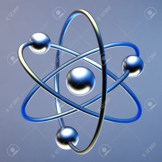 modèle abstrait d'atome - la science rendu 3D Coupure