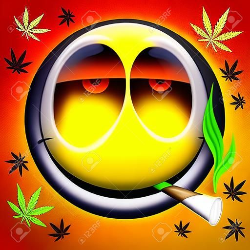 Emoji - fumer de l'herbe