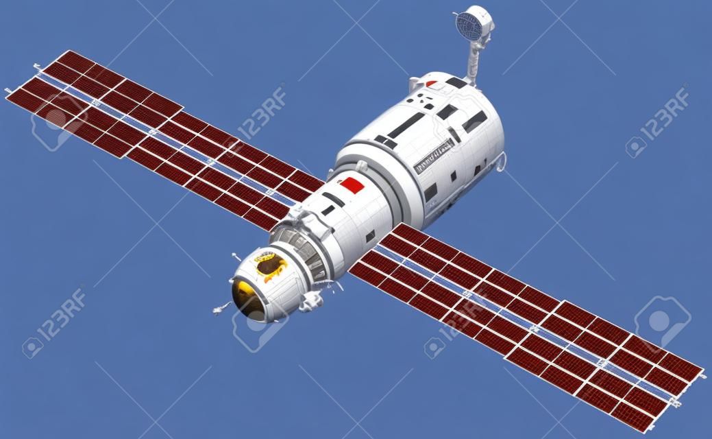 Международная космическая станция. Модуль "Звезда". 3D-модель.
