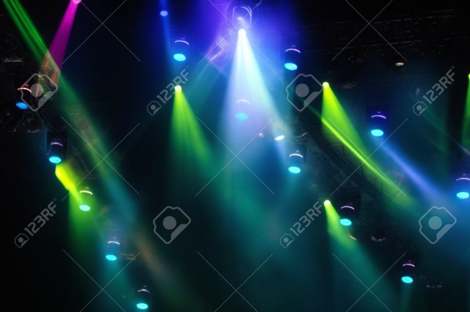 Lightshow em um concerto