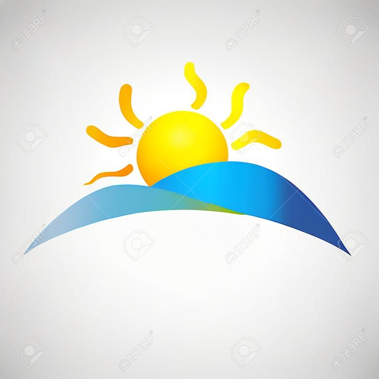 Sun Icon illusztráció Creative Design