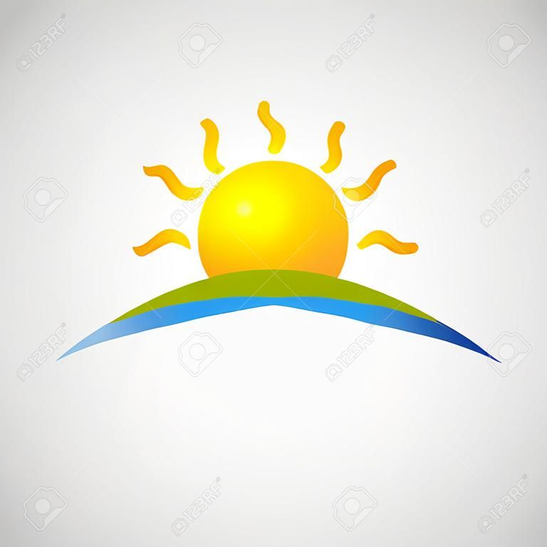 Sun Icon illusztráció Creative Design