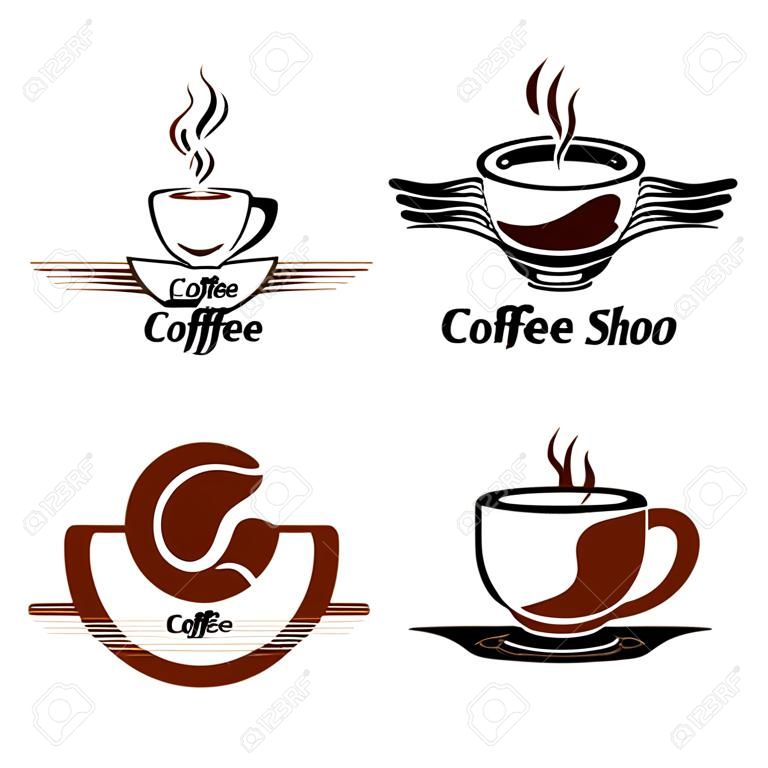 Coffee Logo ontwerp vector template. concept pictogram.