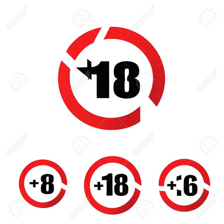 18 age restriction sign