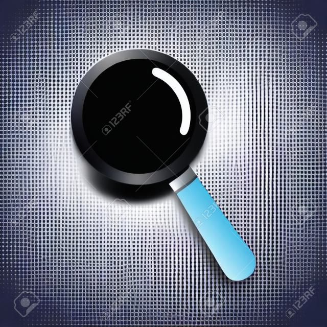 Search icon vector. Magnifying glass icon