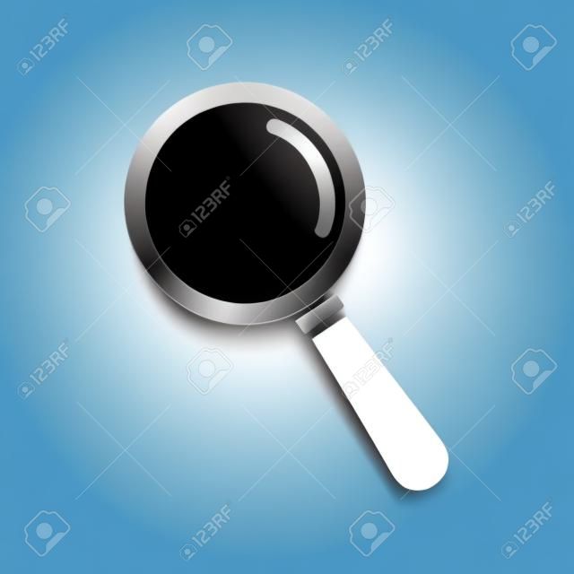 Pesquisar ícone de vetor. Magnifying glass icon