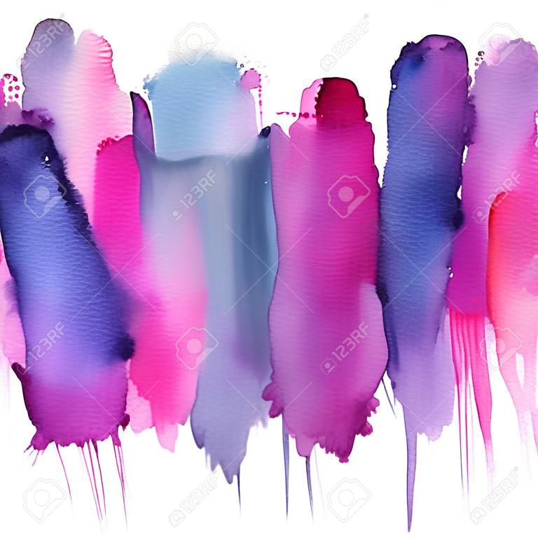 Resumen colores acuarelas mancha húmeda sobre papel seco