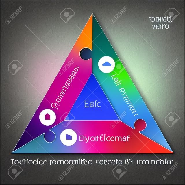 triangle infographics options banner,colorful presentation template