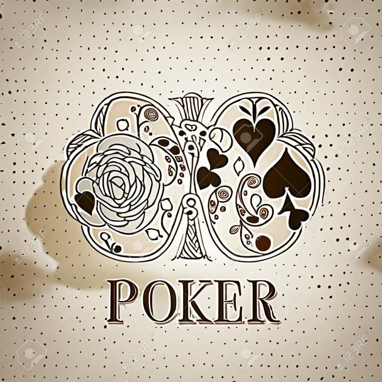 Vintage poker pattern