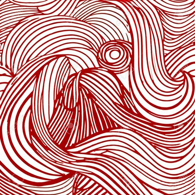 Decorative abstract figured ,vector texture with lines and doodles