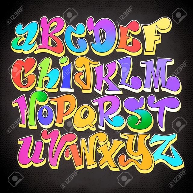Handwritten lettering vector font aphabet , Vector set of handwritten fonts ABC alphabet letters