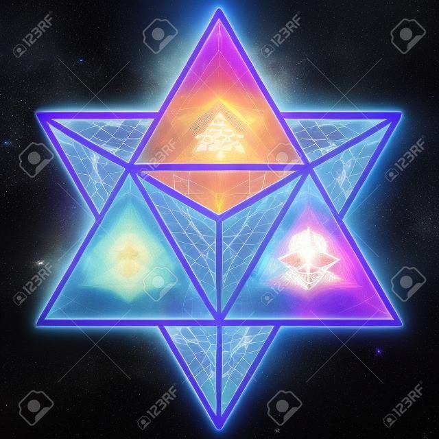 estrella tetraedro merkaba activación de cuerpo de luz ascenso
