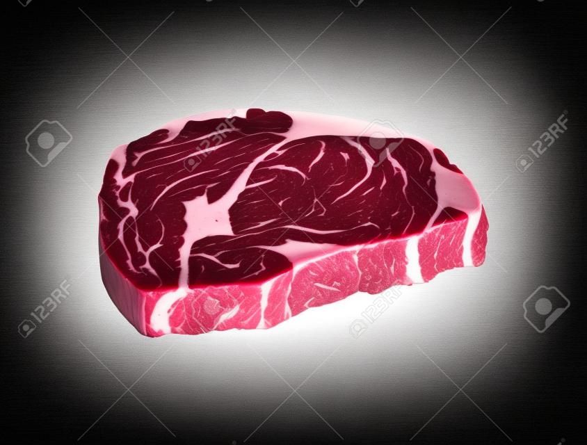 Rinderfilet. Steakscheibe, frisches Fleisch.