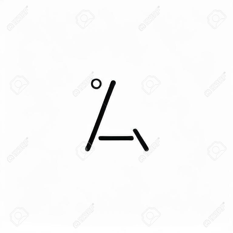 文字IAアルファベットロゴデザインベクトル。最小限のスタイルの文字IおよびAのロゴデザインのイニシャルは、省略名のロゴに適しています。