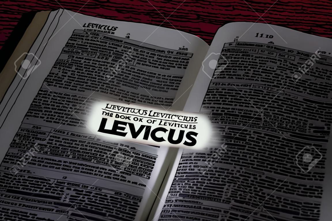 Bible, Book of Leviticus, Book Title Highlighted