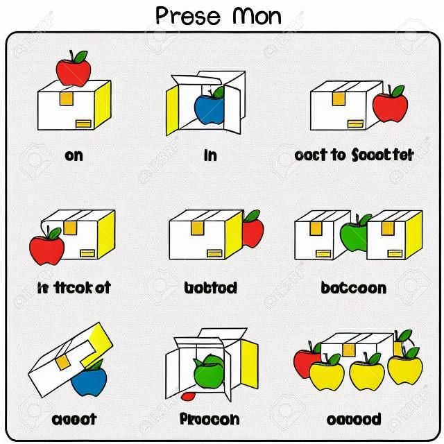 Preposition of motion for preschool - Worksheet for education