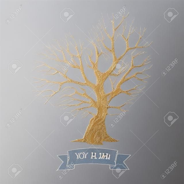 Дерево в форме сердца корону