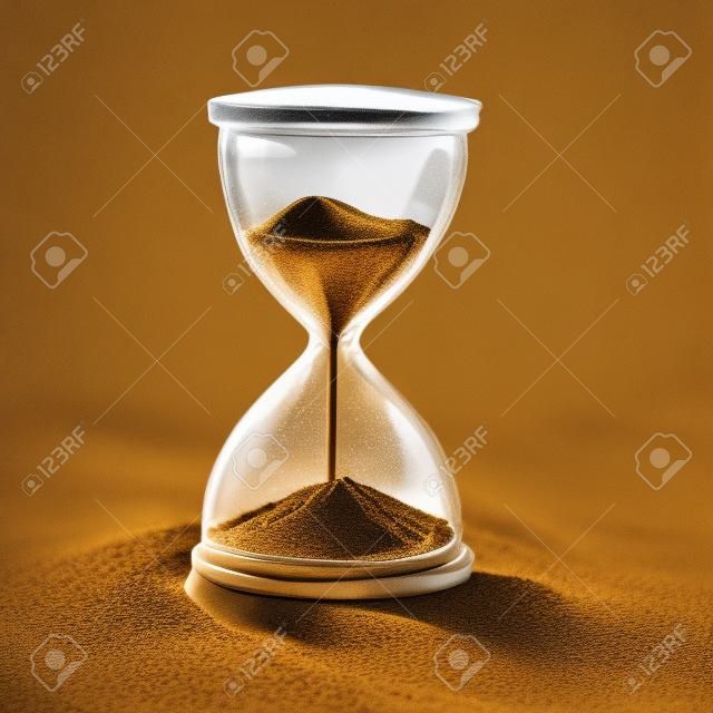 砂が砂時計の図