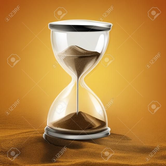 砂が砂時計の図