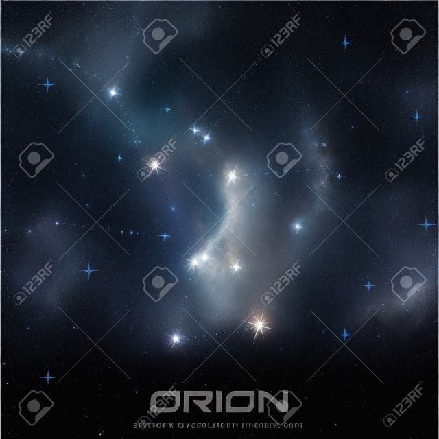 Constellation Orion, Hunter, night star sky