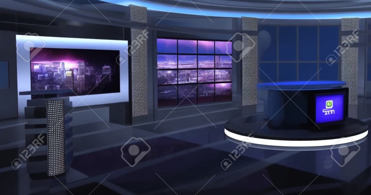 Virtual Set Tv News 27 virtual sets that are required for any modern show for TV channels. Detailed drawings and plans modeled virtual studio set in the Real-World Scala This background is ideal for use in a news program.