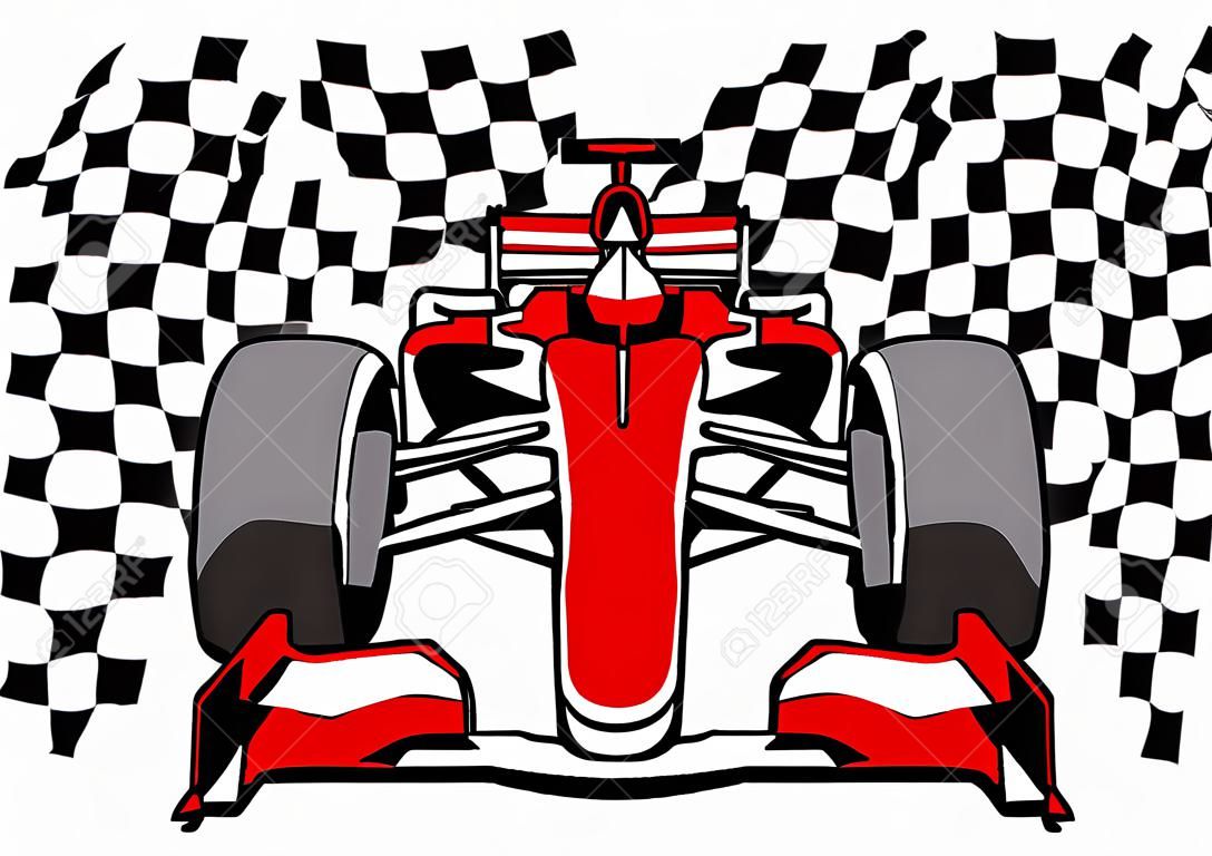 Fórmula 1 Racing Car ilustración vectorial