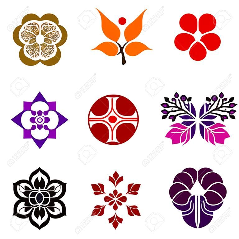 O kamon da crista da família é um emblema tradicional do Japão