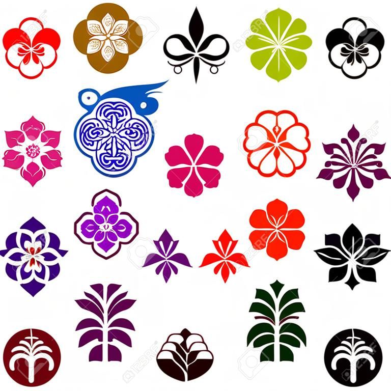 Crest kamon famiglia è un emblema tradizionale del Giappone