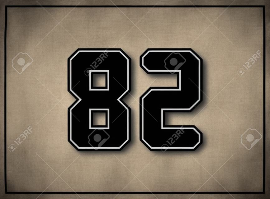 09 American Football Classic Vintage Sport Jersey Number in black number on  white background for american football, baseball or basketball | Hardcover