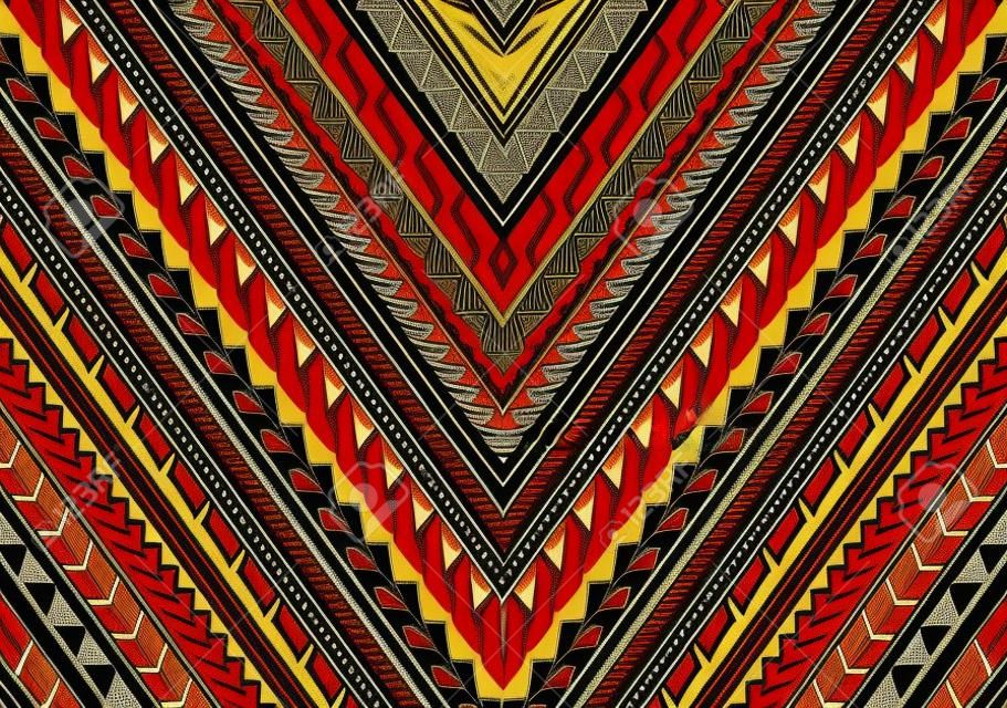 마 오리와 사모아 민족 스타일 부족 ornamet입니다. 소매 장식 또는 민족 테마 일러스트레이션에 좋습니다