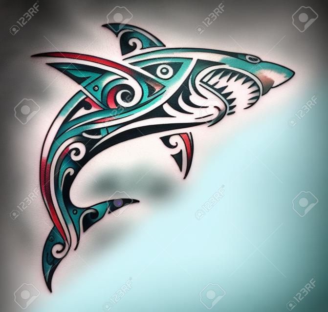 Kształt tatuażu rekina