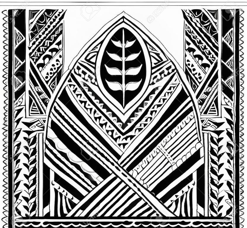 Stile etnico Maori per il disegno del tatuaggio tribale