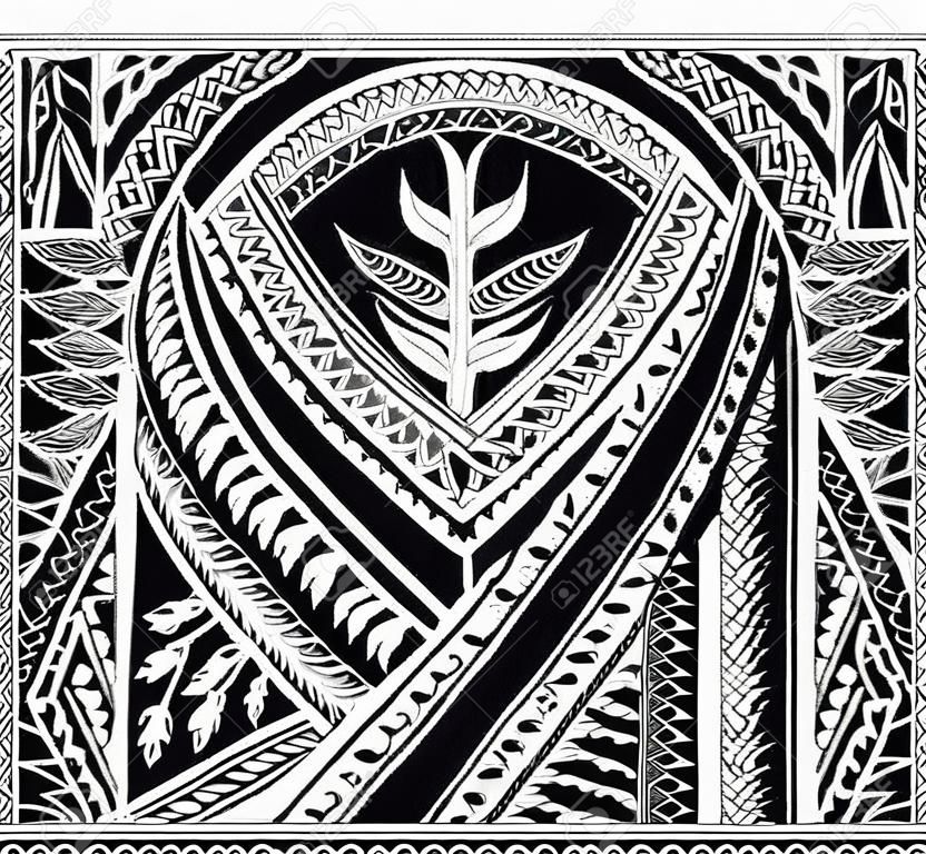 部族の入れ墨のデザインのためのマオリエスニックスタイル