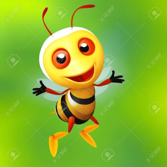 3d lindo miel de abeja