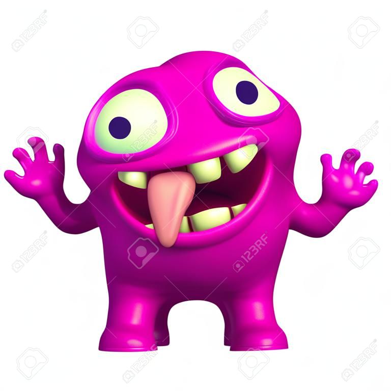 crazy pink monster