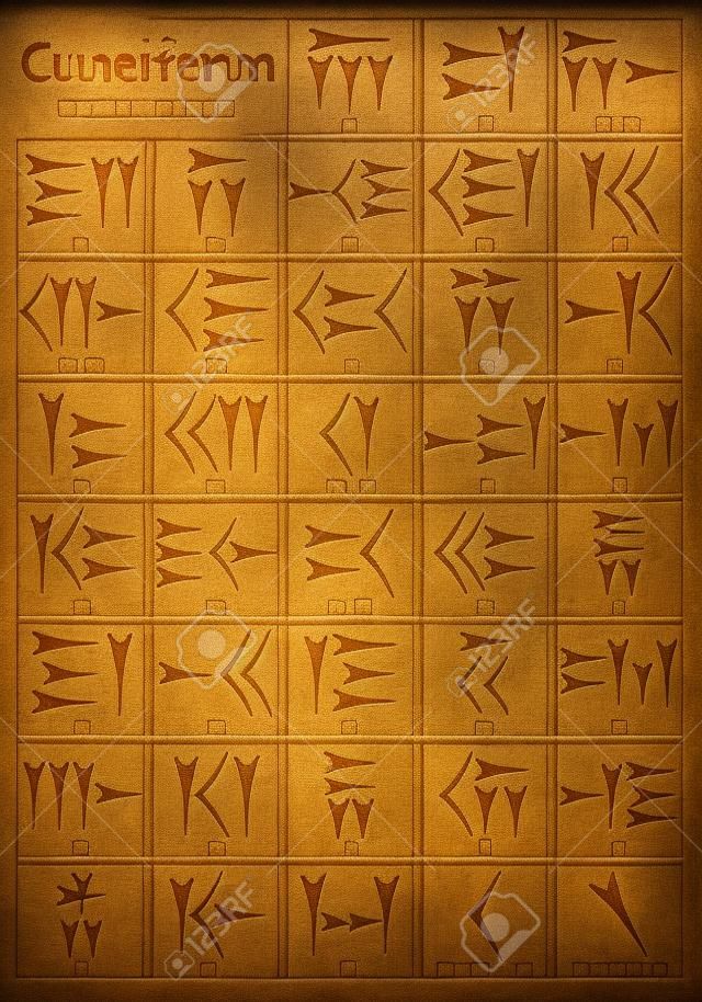 楔形文字是写作的第一美索不达米亚的苏美尔人开发的系统