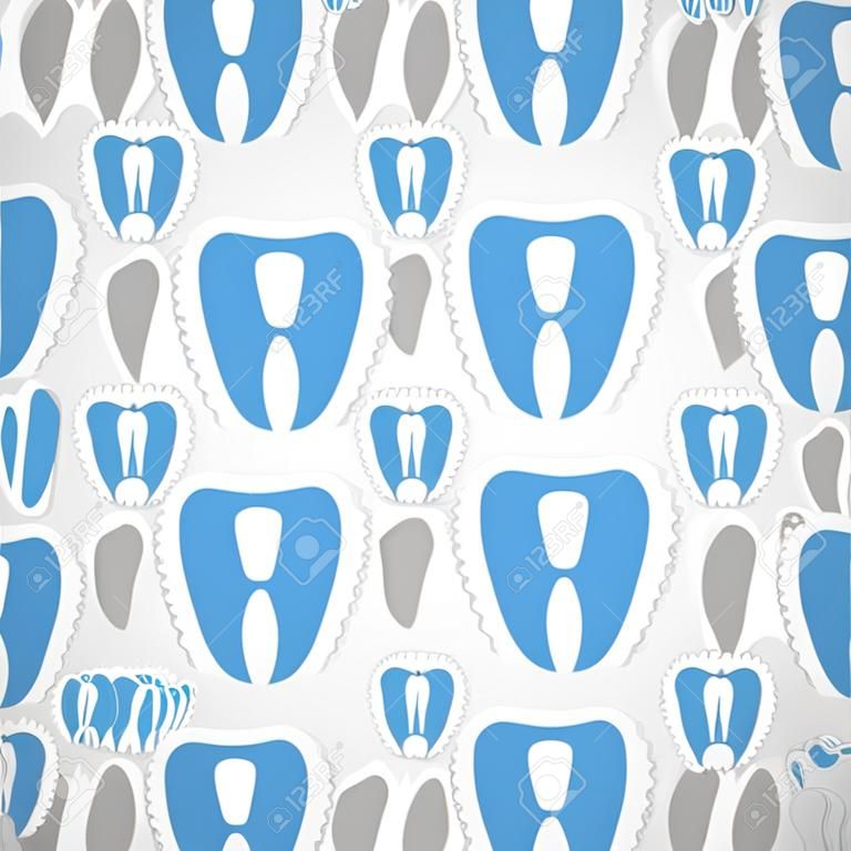 Hintergrund gemacht von Zähnen. Eine Abbildung